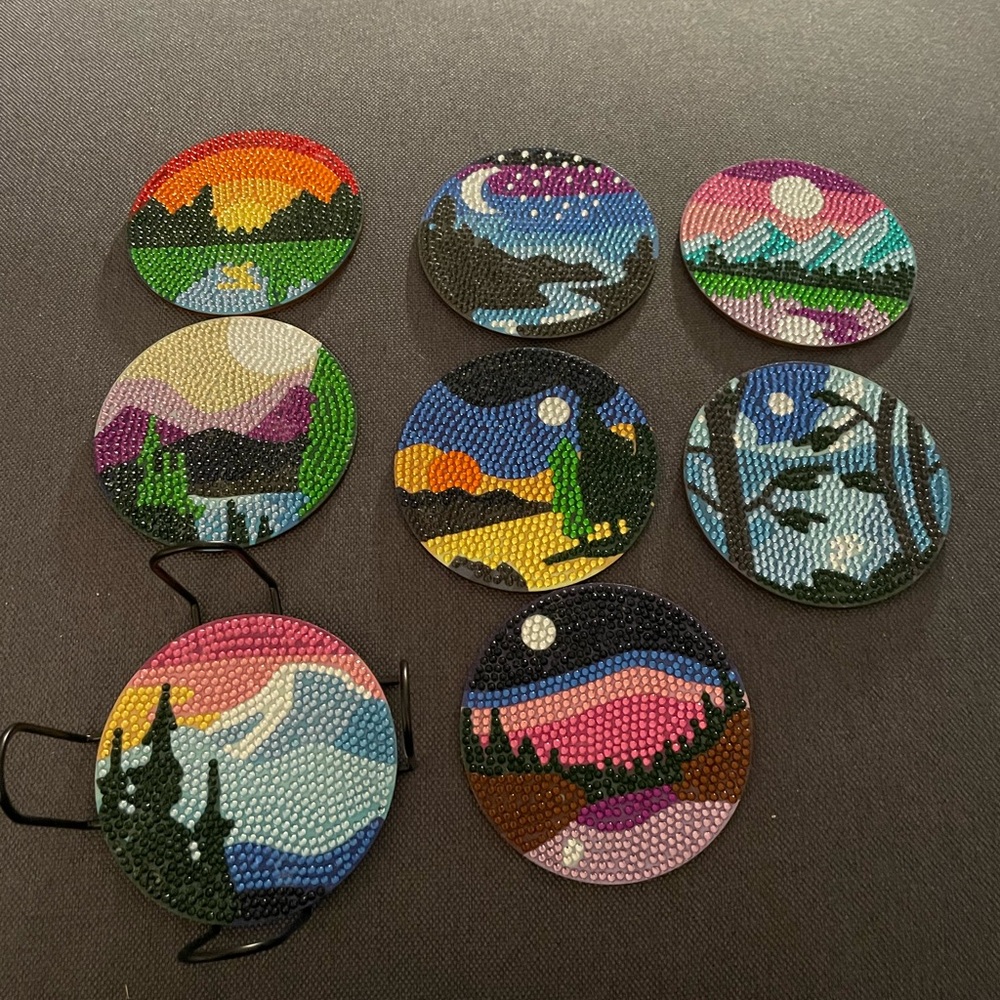 Ensemble de 8 sous-verres